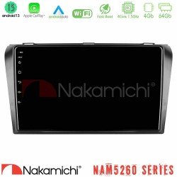 Nakamichi NAM5260 Series 4Core Android13 4+64GB Mazda 3 2004-2009 Navigation Multimedia Tablet 9" Με Carplay & Android Auto