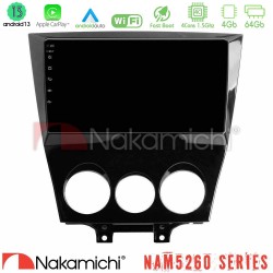 Nakamichi NAM5260 Series 4Core Android13 4+64GB Mazda RX8 2008-2012 Navigation Multimedia Tablet 9" Με Carplay & Android Auto
