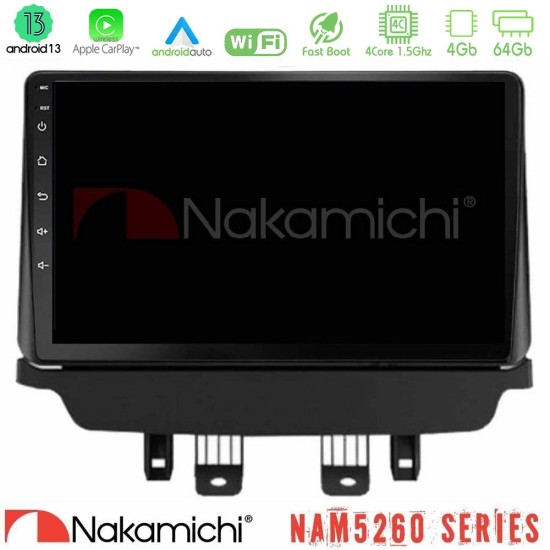Nakamichi NAM5260 Series 4Core Android13 4+64GB Mazda 2 2014-2021 Navigation Multimedia Tablet 9" Με Carplay & Android Auto