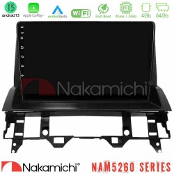Nakamichi NAM5260 Series 4Core Android13 4+64GB Mazda6 2002-2006 Navigation Multimedia Tablet 9" Με Carplay & Android Auto