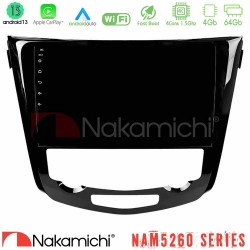 Nakamichi NAM5260 Series 4Core Android13 4+64GB Nissan Qashqai J11 (AUTO A/C) Navigation Multimedia Tablet 10" Με Carplay & Android Auto