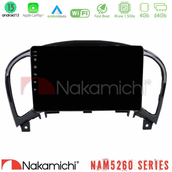 Nakamichi NAM5260 Series 4Core Android13 4+64GB Nissan Juke Navigation Multimedia Tablet 9" Με Carplay & Android Auto Nakamichi NAM5260 Series 4Core Android13 4+64GB Nissan Juke Navigation Multimedia Tablet 9" Με Carplay & Android Auto