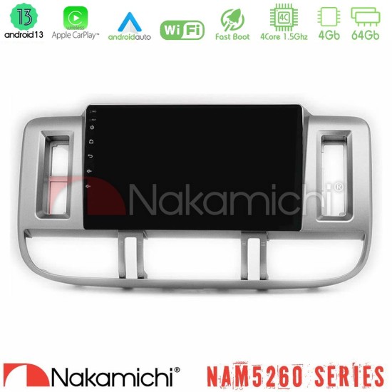 Nakamichi NAM5260 Series 4Core Android13 4+64GB Nissan X-Trail (T30) 2000-2003 Navigation Multimedia Tablet 9" Με Carplay & Android Auto Nakamichi NAM5260 Series 4Core Android13 4+64GB Nissan X-Trail (T30) 2000-2003 Navigation Multimedia Tablet 9" Με Carplay & Android Auto