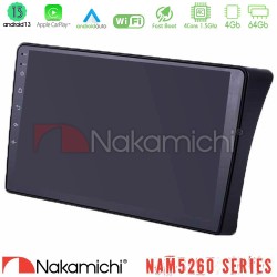 Nakamichi NAM5260 Series 4Core Android13 4+64GB Nissan Navara D40 Navigation Multimedia Tablet 9" Με Carplay & Android Auto