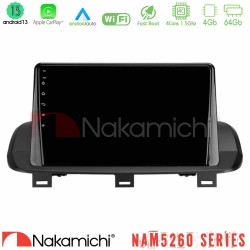 Nakamichi NAM5260 Series 4Core Android13 4+64GB Nissan Qashqai J12 & X-Trail T33 Navigation Multimedia Tablet 10" Με Carplay & Android Auto
