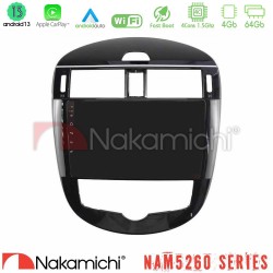 Nakamichi NAM5260 Series 4Core Android13 4+64GB Nissan Pulsar 2015-2018 Navigation Multimedia Tablet 9" Με Carplay & Android Auto