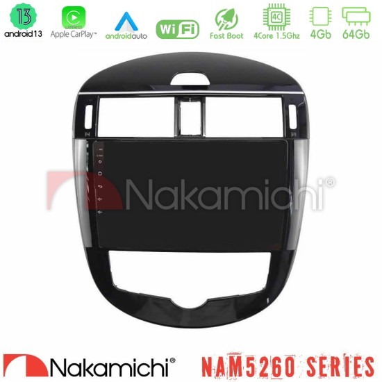 Nakamichi NAM5260 Series 4Core Android13 4+64GB Nissan Pulsar 2015-2018 Navigation Multimedia Tablet 9" Με Carplay & Android Auto Nakamichi NAM5260 Series 4Core Android13 4+64GB Nissan Pulsar 2015-2018 Navigation Multimedia Tablet 9" Με Carplay & Android Auto