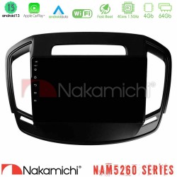 Nakamichi NAM5260 Series 4Core Android13 4+64GB Opel Insignia 2014-2017 Navigation Multimedia Tablet 9" Με Carplay & Android Auto