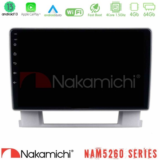 Nakamichi NAM5260 Series 4Core Android13 4+64GB Opel Astra J 2010-2014 Navigation Multimedia Tablet 9" Με Carplay & Android Auto Nakamichi NAM5260 Series 4Core Android13 4+64GB Opel Astra J 2010-2014 Navigation Multimedia Tablet 9" Με Carplay & Android Auto