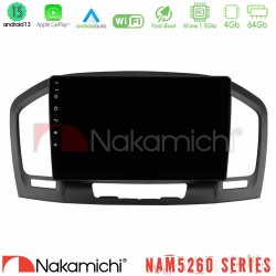 Nakamichi NAM5260 Series 4Core Android13 4+64GB Opel Insignia 2008-2013 Navigation Multimedia Tablet 9" Με Carplay & Android Auto