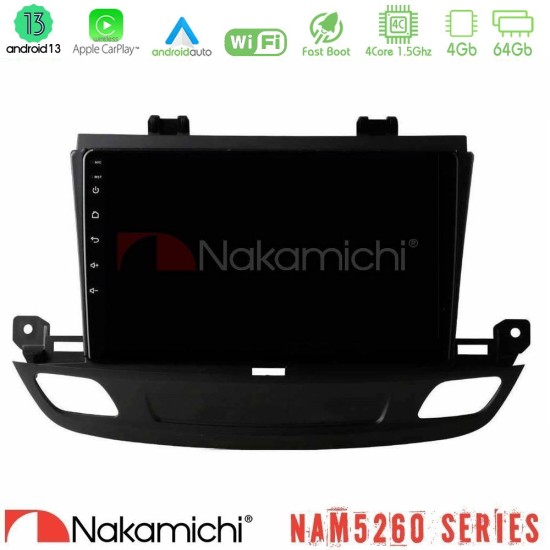 Nakamichi NAM5260 Series 4Core Android13 4+64GB Opel Insignia 2 2017-2020 Navigation Multimedia Tablet 9" Με Carplay & Android Auto