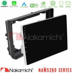 Nakamichi NAM5260 Series 4Core Android13 4+64GB Peugeot 308 2013-2020 Navigation Multimedia Tablet 9" Με Carplay & Android Auto