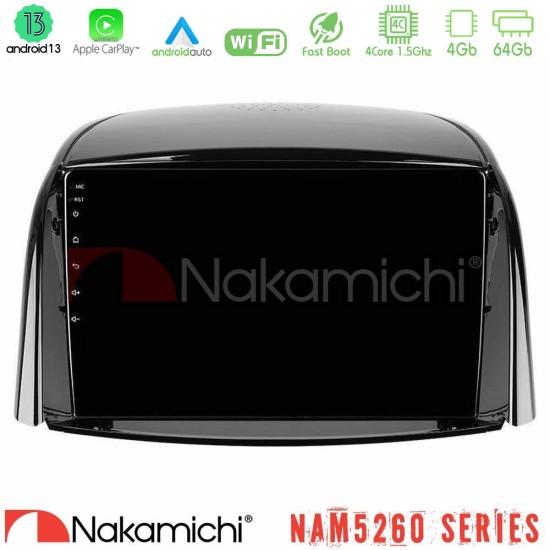 Nakamichi NAM5260 Series 4Core Android13 4+64GB Renault Koleos 2007-2015 Navigation Multimedia Tablet 9" Με Carplay & Android Auto