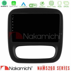 Nakamichi NAM5260 Series 4Core Android13 4+64GB Renault/Nissan/Opel/Fiat Navigation Multimedia Tablet 9" Με Carplay & Android Auto