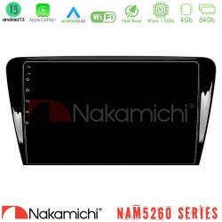 Nakamichi NAM5260 Series 4Core Android13 4+64GB Skoda Octavia 7 Navigation Multimedia Tablet 10" Με Carplay & Android Auto Nakamichi NAM5260 Series 4Core Android13 4+64GB Skoda Octavia 7 Navigation Multimedia Tablet 10" Με Carplay & Android Auto