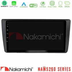 Nakamichi NAM5260 Series Skoda Octavia 2004-2012 4Core Android13 4+64GB Navigation Multimedia Tablet 9" Με Carplay & Android Auto