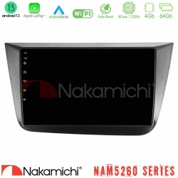 Nakamichi NAM5260 Series 4Core Android13 4+64GB Seat Altea 2004-2015 Navigation Multimedia Tablet 9" Με Carplay & Android Auto Nakamichi NAM5260 Series 4Core Android13 4+64GB Seat Altea 2004-2015 Navigation Multimedia Tablet 9" Με Carplay & Android Auto
