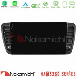 Nakamichi NAM5260 Series 4Core Android13 4+64GB Subaru Legacy/Outback 2002-2008 Navigation Multimedia Tablet 9" Με Carplay & Android Auto Nakamichi NAM5260 Series 4Core Android13 4+64GB Subaru Legacy/Outback 2002-2008 Navigation Multimedia Tablet 9" Με Carplay & Android Auto