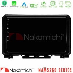 Nakamichi NAM5260 Series 4Core Android13 4+64GB Suzuki Jimny 2018-2022 Navigation Multimedia Tablet 9" Με Carplay & Android Auto Nakamichi NAM5260 Series 4Core Android13 4+64GB Suzuki Jimny 2018-2022 Navigation Multimedia Tablet 9" Με Carplay & Android Auto