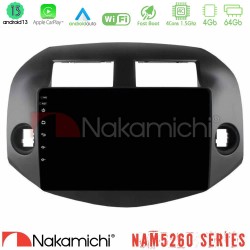 Nakamichi NAM5260 Series 4Core Android13 4+64GB Toyota Rav4 2006-2012 Navigation Multimedia Tablet 10" Με Carplay & Android Auto