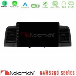 Nakamichi NAM5260 Series 4Core Android13 4+64GB Toyota Corolla 2002-2006 Navigation Multimedia Tablet 9" Με Carplay & Android Auto
