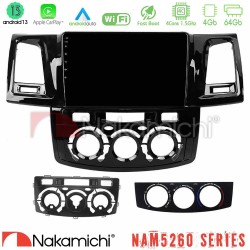 Nakamichi NAM5260 Series 4Core Android13 4+64GB Toyota Hilux 2007-2011 Navigation Multimedia Tablet 9" Με Carplay & Android Auto