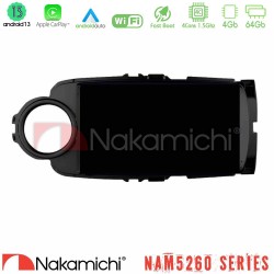 Nakamichi NAM5260 Series 4Core Android13 4+64GB Toyota Yaris Navigation Multimedia Tablet 9" (Μαύρο Χρώμα) Με Carplay & Android Auto