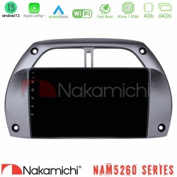 Nakamichi NAM5260 Series 4Core Android13 4+64GB Toyota RAV4 2001 - 2006 Navigation Multimedia Tablet 9" Με Carplay & Android Auto