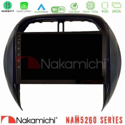 Nakamichi NAM5260 Series 4Core Android13 4+64GB Toyota RAV4 2001-2005 (Auto A/C) Navigation Multimedia Tablet 9" Με Carplay & Android Auto