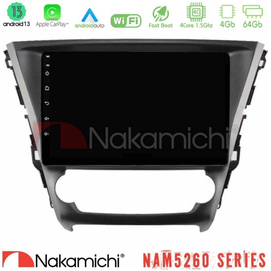 Nakamichi NAM5260 Series 4Core Android13 4+64GB Toyota Avensis 2015-2018 Navigation Multimedia Tablet 9" Με Carplay & Android Auto