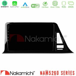 Nakamichi NAM5260 Series 4Core Android13 4+64GB Toyota CH-R (Χωρίς Εργ.Οθόνη) Navigation Multimedia Tablet 9" Με Carplay & Android Auto