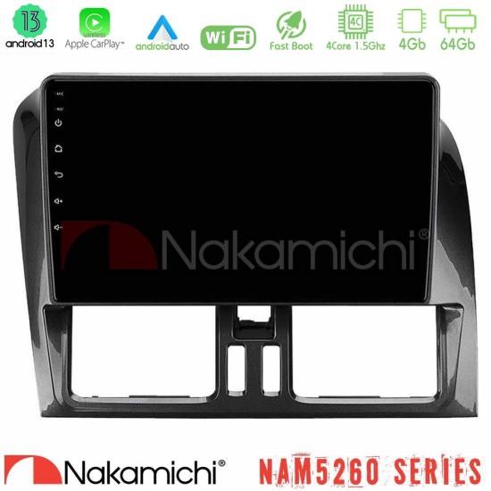 Nakamichi NAM5260 Series 4Core Android13 4+64GB Volvo XC60 2009-2012 Navigation Multimedia Tablet 9" Με Carplay & Android Auto