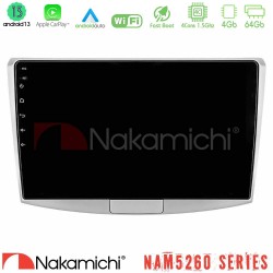 Nakamichi NAM5260 Series 4Core Android13 4+64GB VW Passat Navigation Multimedia Tablet 10" Με Carplay & Android Auto Nakamichi NAM5260 Series 4Core Android13 4+64GB VW Passat Navigation Multimedia Tablet 10" Με Carplay & Android Auto
