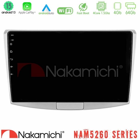Nakamichi NAM5260 Series 4Core Android13 4+64GB VW Passat Navigation Multimedia Tablet 10" Με Carplay & Android Auto
