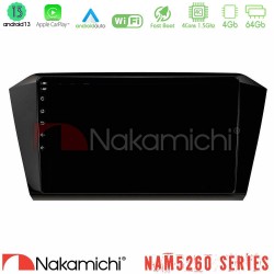 Nakamichi NAM5260 Series 4Core Android13 4+64GB VW Passat Navigation Multimedia Tablet 10" Με Carplay & Android Auto Nakamichi NAM5260 Series 4Core Android13 4+64GB VW Passat Navigation Multimedia Tablet 10" Με Carplay & Android Auto