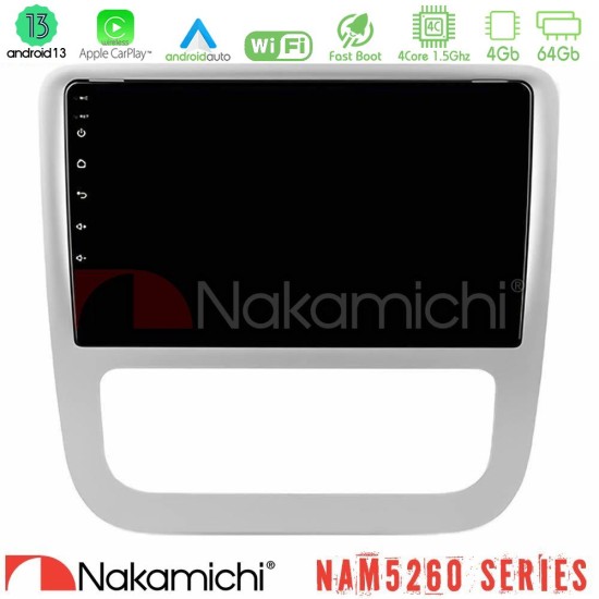 Nakamichi NAM5260 Series 4Core Android13 4+64GB VW Scirocco / Eos Navigation Multimedia Tablet 9" Με Carplay & Android Auto Nakamichi NAM5260 Series 4Core Android13 4+64GB VW Scirocco / Eos Navigation Multimedia Tablet 9" Με Carplay & Android Auto