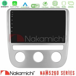 Nakamichi NAM5260 Series 4Core Android13 4+64GB VW Scirocco / Eos Navigation Multimedia Tablet 9" Με Carplay & Android Auto Nakamichi NAM5260 Series 4Core Android13 4+64GB VW Scirocco / Eos Navigation Multimedia Tablet 9" Με Carplay & Android Auto