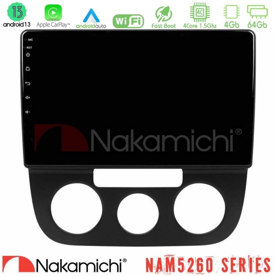 Nakamichi NAM5260 Series 4Core Android13 4+64GB VW Jetta Navigation Multimedia Tablet 10" Με Carplay & Android Auto Nakamichi NAM5260 Series 4Core Android13 4+64GB VW Jetta Navigation Multimedia Tablet 10" Με Carplay & Android Auto