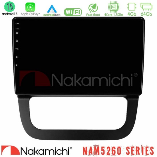 Nakamichi NAM5260 Series 4Core Android13 4+64GB VW Jetta Navigation Multimedia Tablet 10" Με Carplay & Android Auto
