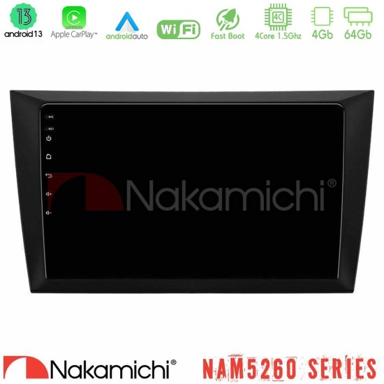 Nakamichi NAM5260 Series 4Core Android13 4+64GB Vw Golf 6 Navigation Multimedia Tablet 9" Με Carplay & Android Auto Nakamichi NAM5260 Series 4Core Android13 4+64GB Vw Golf 6 Navigation Multimedia Tablet 9" Με Carplay & Android Auto