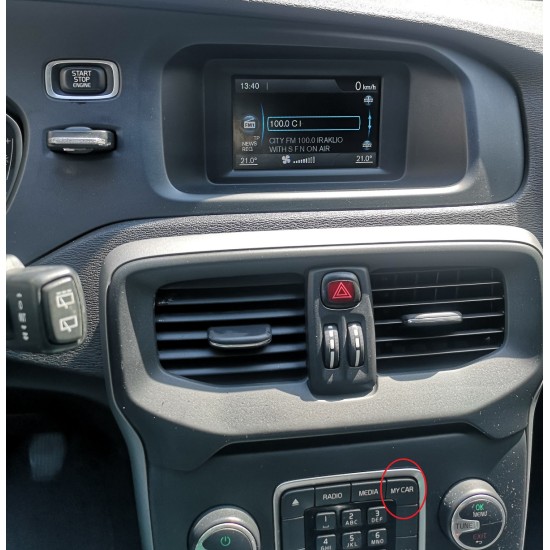 Bizzar Volvo V40 2011-2014 8core Android12 4+64GB Navigation Multimedia Tablet 8.8" (Oem Style)