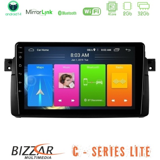 Bizzar C Series Lite 4Core Android14 2+32GB BMW E46 Navigation Multimedia Tablet 9" Bizzar C Series Lite 4Core Android14 2+32GB BMW E46 Navigation Multimedia Tablet 9"