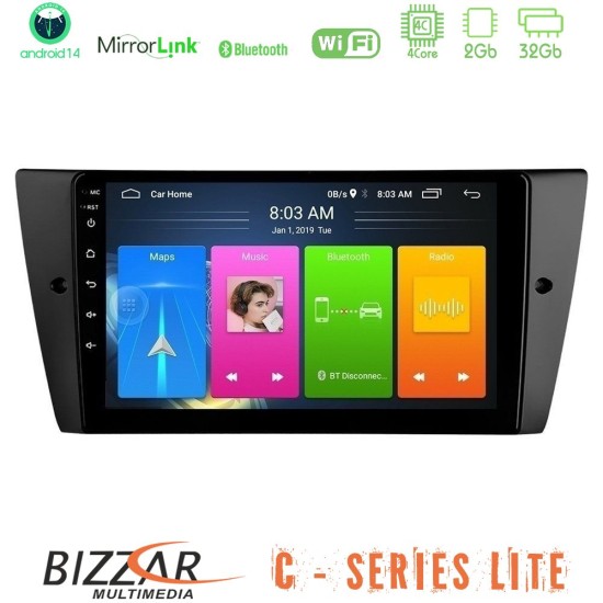 Bizzar C Series Lite 4Core Android14 2+32GB BMW 3 Series Lite 2006-2011 Navigation Multimedia Tablet 9" Bizzar C Series Lite 4Core Android14 2+32GB BMW 3 Series Lite 2006-2011 Navigation Multimedia Tablet 9"