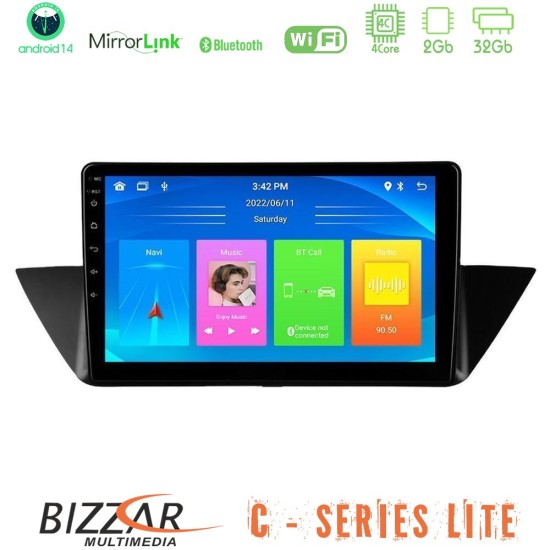 Bizzar C Series Lite 4Core Android14 2+32GB BMW Χ1 E84 Navigation Multimedia Tablet 10" Bizzar C Series Lite 4Core Android14 2+32GB BMW Χ1 E84 Navigation Multimedia Tablet 10"