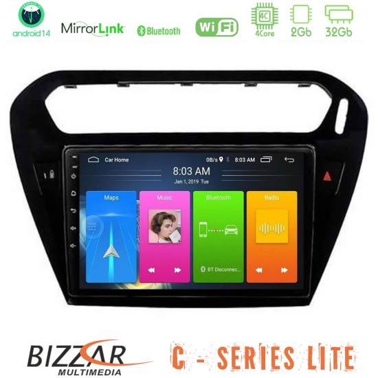 Bizzar C Series Lite 4Core Android14 2+32GB Citroen C-Elysee / Peugeot 301 Navigation Multimedia Tablet 9" (Μαύρο)) Bizzar C Series Lite 4Core Android14 2+32GB Citroen C-Elysee / Peugeot 301 Navigation Multimedia Tablet 9" (Μαύρο))
