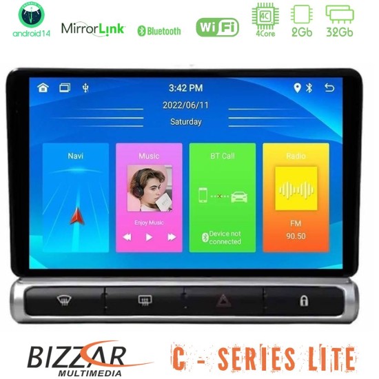 Bizzar C Series Lite 4Core Android14 2+32GB Citroen C3 2016-> Navigation Multimedia Tablet 9" Bizzar C Series Lite 4Core Android14 2+32GB Citroen C3 2016-> Navigation Multimedia Tablet 9"