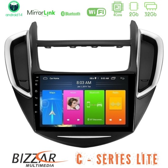 Bizzar C Series Lite 4Core Android14 2+32GB Chevrolet Trax 2013-2020 Navigation Multimedia Tablet 9" Bizzar C Series Lite 4Core Android14 2+32GB Chevrolet Trax 2013-2020 Navigation Multimedia Tablet 9"
