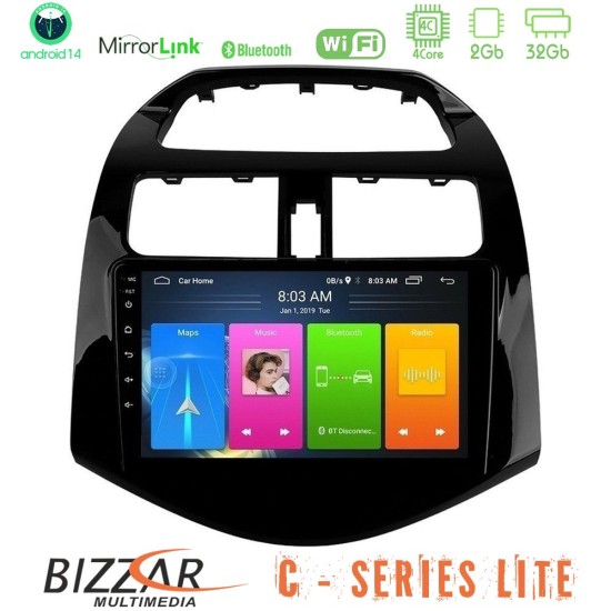 Bizzar C Series Lite 4Core Android14 2+32GB Chevrolet Spark 2009-2015 Navigation Multimedia Tablet 9" Bizzar C Series Lite 4Core Android14 2+32GB Chevrolet Spark 2009-2015 Navigation Multimedia Tablet 9"