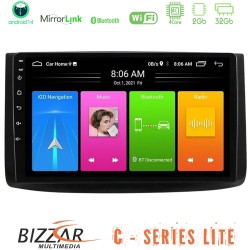 Bizzar C Series Lite 4Core Android14 2+32GB  Chevrolet Aveo 2006-2010 Navigation Multimedia Tablet 9"