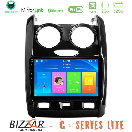 Bizzar C Series Lite 4Core Android14 2+32GB Dacia Duster 2014-2018 Navigation Multimedia Tablet 9" Bizzar C Series Lite 4Core Android14 2+32GB Dacia Duster 2014-2018 Navigation Multimedia Tablet 9"